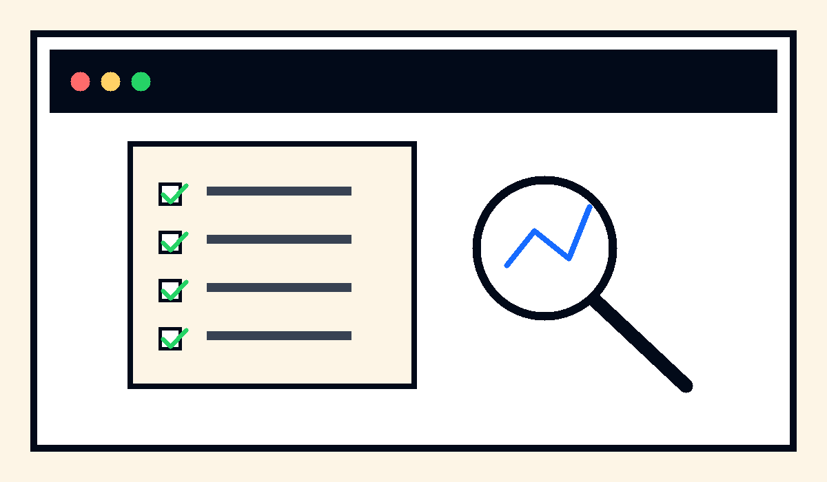 Panel de auditoria SEO con checklist y hallazgos priorizados